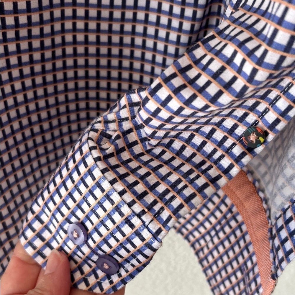 Men's Luchiano Visconti Checked Shirt size XL - Picture 8 of 10